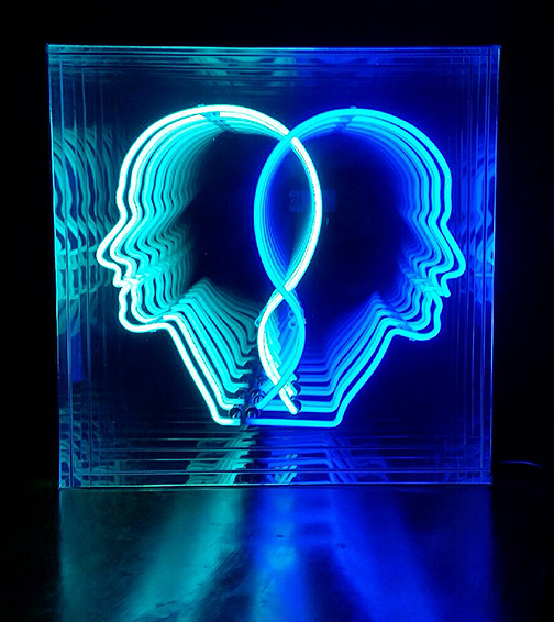 dianne Harris, Lights of soho gallery, neon art, light art, kinetic art