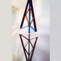 Geometry, As above so below, kinetic art, glass art, Dianne Harris